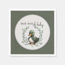 Serviette En Papier Duck Duck Oh Baby canard thème baby shower