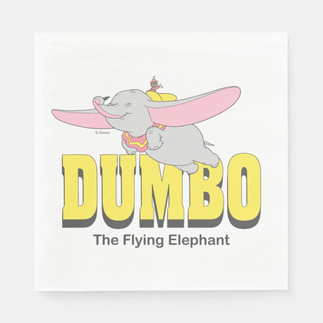 Serviette En Papier Dumbo l'éléphant volant (Devant)