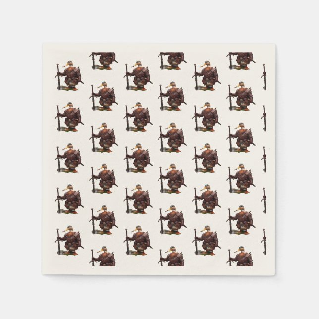 Serviette En Papier Durulz avec épée  (Devant)