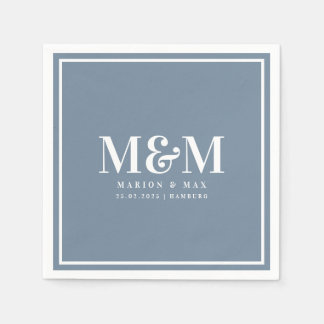 Serviette En Papier Dusty blue 01