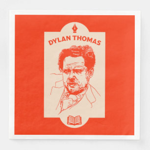 Serviette En Papier Dylan Thomas Welsh Poet