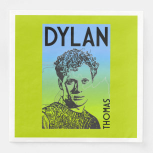 Serviette En Papier Dylan Thomas Welsh Poet