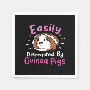 Serviette En Papier Easily Distracted by Guinée Pigs Cute Pet