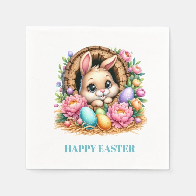 Serviette En Papier Easter Bunny Paper Napkins (Devant)