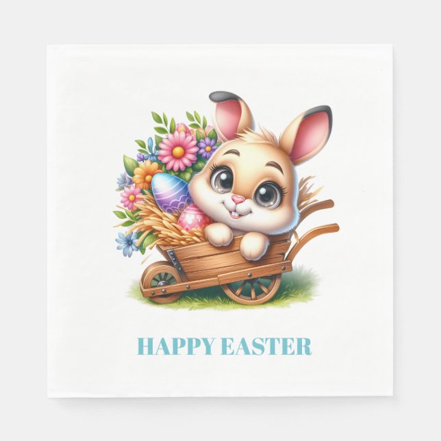 Serviette En Papier Easter Bunny Paper Napkins (Devant)