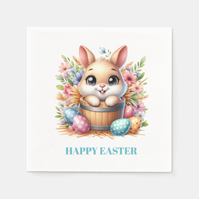Serviette En Papier Easter Bunny Paper Napkins (Devant)