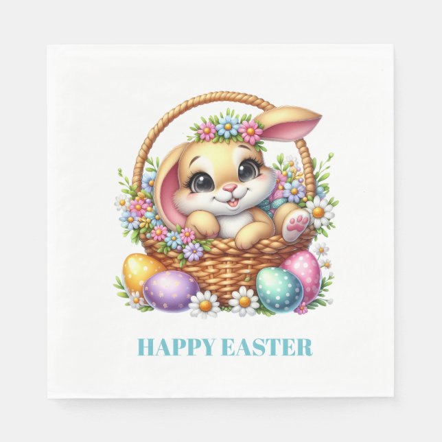 Serviette En Papier Easter Bunny Paper Napkins (Devant)