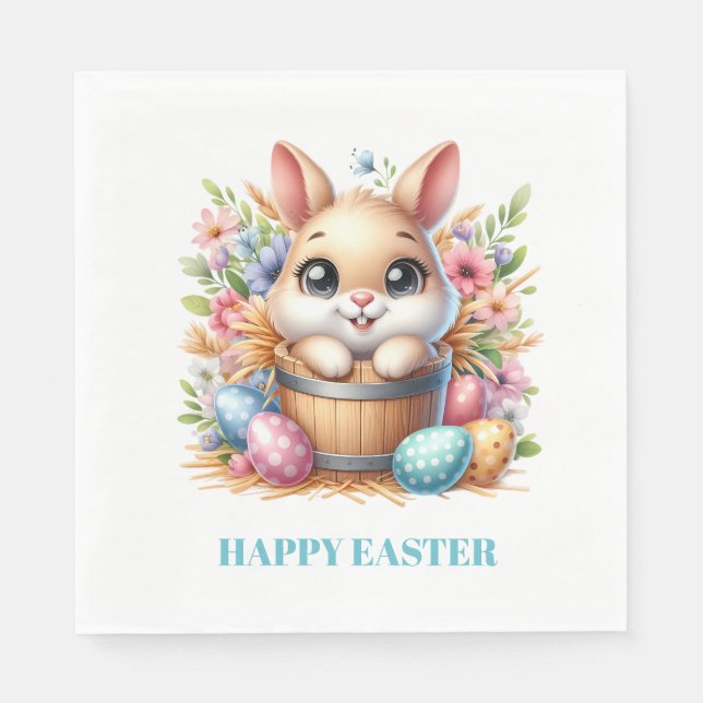 Serviette En Papier Easter Bunny Paper Napkins (Devant)
