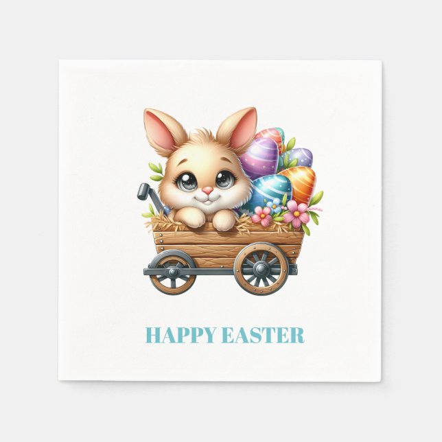 Serviette En Papier Easter Bunny Paper Napkins (Devant)