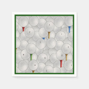 Serviette En Papier Eat Sleep Golf