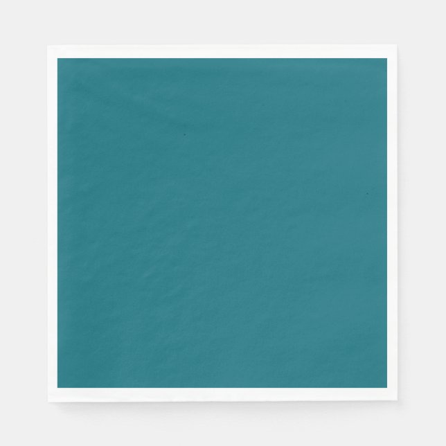 Serviette En Papier Eau bleu caraïbe noire turquoise (Devant)