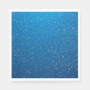 Serviette En Papier Eau Bleue Profonde Et Petites Bulles
