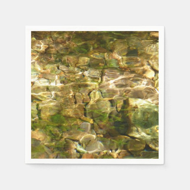 Serviette En Papier Eau de sources chaudes Green-Gold Nature (Devant)