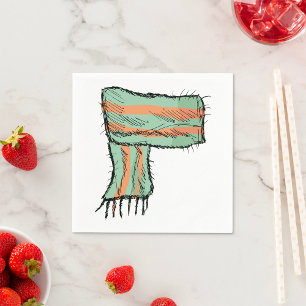 Serviette En Papier Echarpe Croquis Papier de mode serviettes