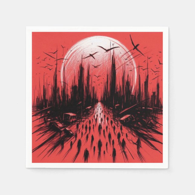 Serviette En Papier Échos du passé (Devant)