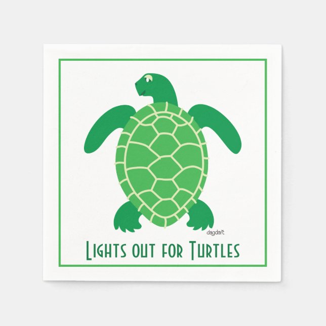 Serviette En Papier Éclairage pour tortues (Devant)
