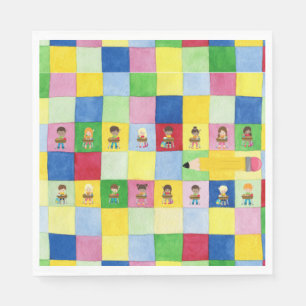 Serviette En Papier École primaire classe Enfants Teacher Party
