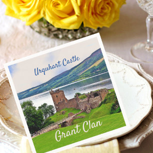 Serviette En Papier Écosse Grant Clan-Urquhart Castle Napkins