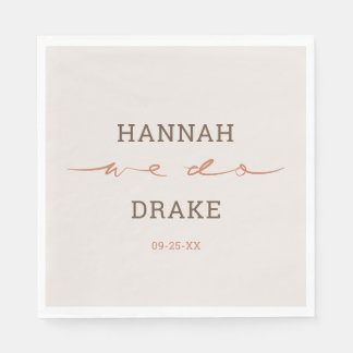 Serviette En Papier Écriture Manuscrite Mariage