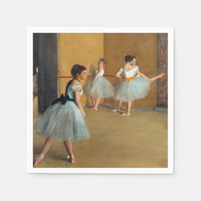 Serviette En Papier Edgar Degas Le Foyer de la Danse à l'Opéra (Devant)