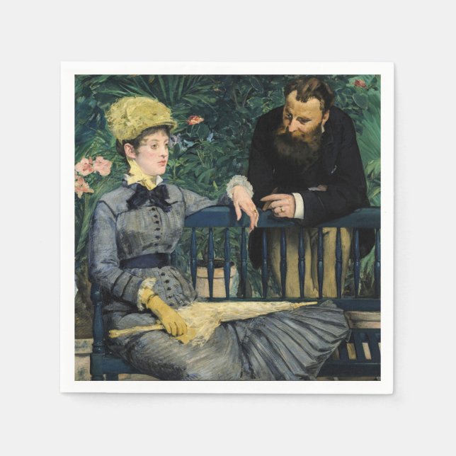 Serviette En Papier Edouard Manet - Au Conservatoire (Devant)