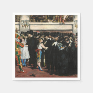 Serviette En Papier Edouard Manet - Bal masqué à l'Opéra