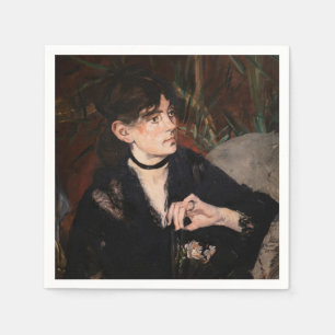 Serviette En Papier Edouard Manet - Berthe Morisot avec un ventilateur