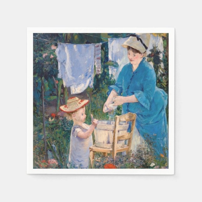 Serviette En Papier Edouard Manet - Blanchisserie (Devant)