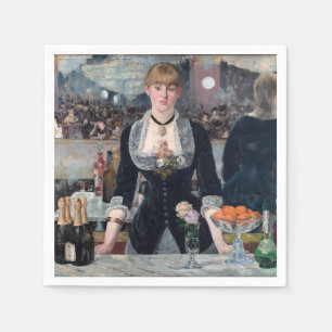 Serviette En Papier Edouard Manet - Un bar aux Folies-Bergere