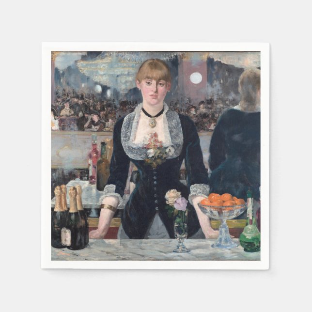 Serviette En Papier Edouard Manet - Un bar aux Folies-Bergere (Devant)