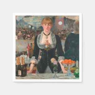 Serviette En Papier Édouard Manet Un bar aux Folies-Bergère