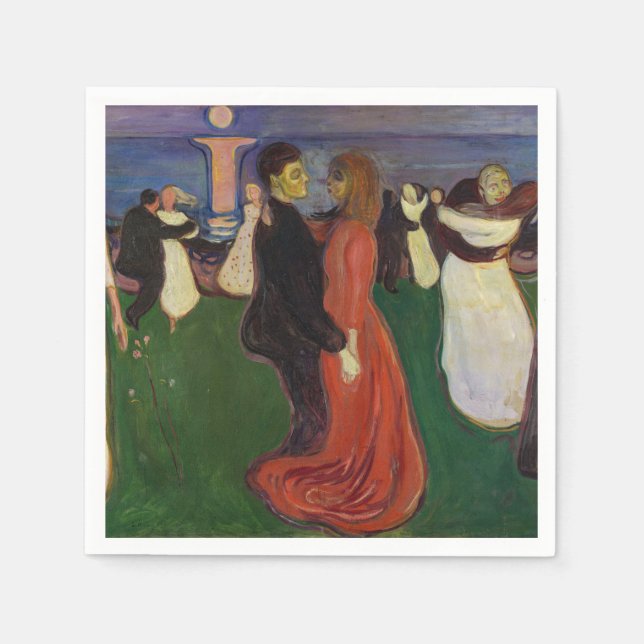 Serviette En Papier Edvard Munch - La Danse de la Vie (Devant)