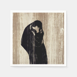 Serviette En Papier Edvard Munch - Le Kiss IV