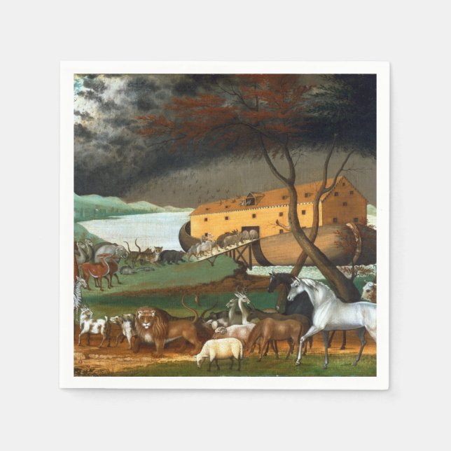 Serviette En Papier Edward Hicks Noah's Ark (Devant)