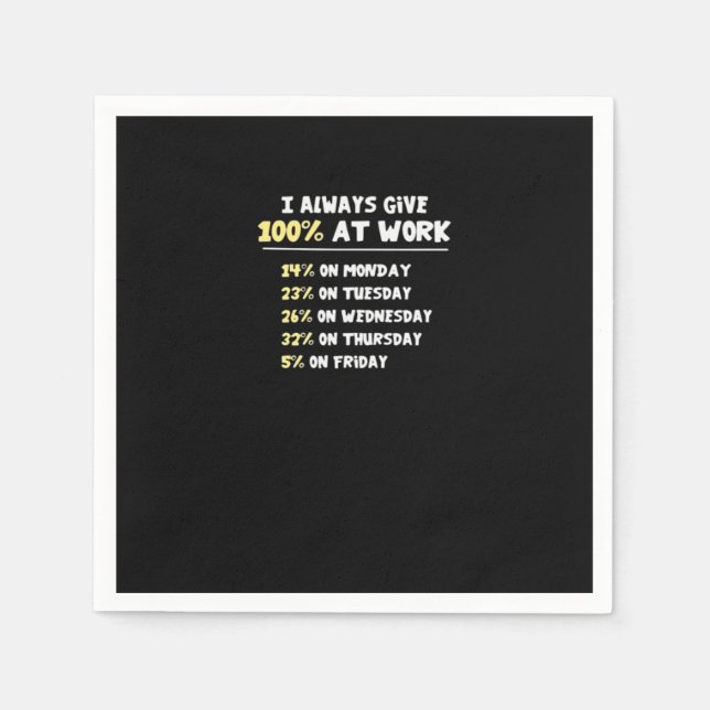 Serviette En Papier Effort Au Travail Essentiel - Difficile À Travaill (Devant)