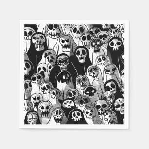 Serviette En Papier Éffrayant fantôme d'Halloween