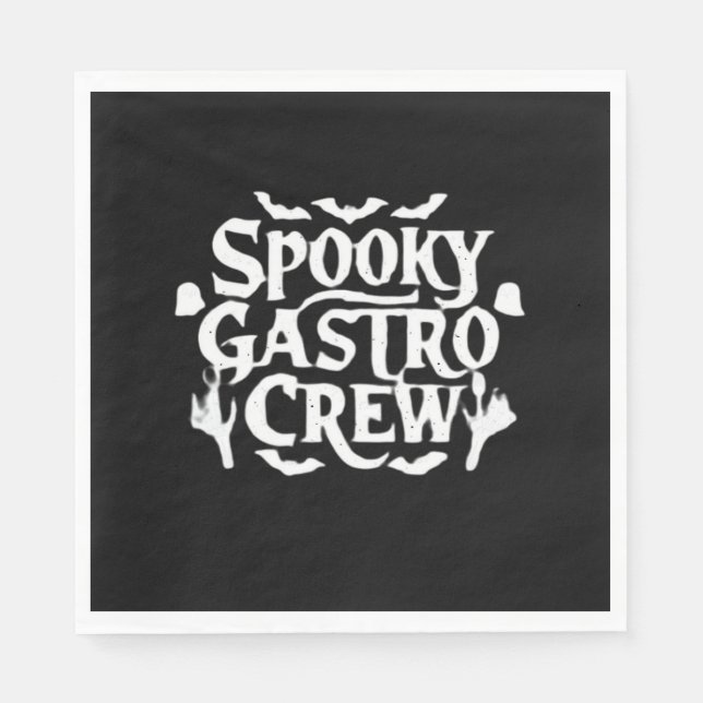 Serviette En Papier Éffrayant Gastro Crew Gastro Nurse Halloween Class (Devant)