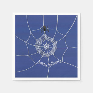 Serviette En Papier Éffrayant Spider dans Spider Web