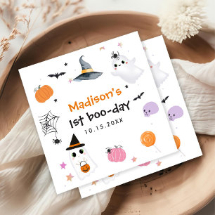 Serviette En Papier Éffrayant Un Halloween 1er Anniversaire