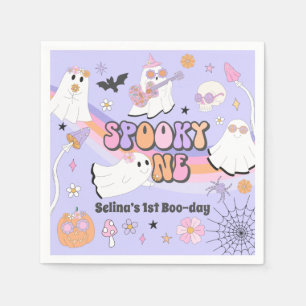 Serviette En Papier Éffrayant Un Halloween Fantôme Super 1er anniversa