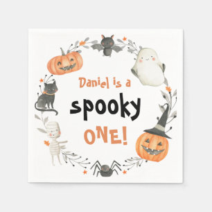 Serviette En Papier Éffrayant Une Mignonne Halloween Ghost 1er Décor A