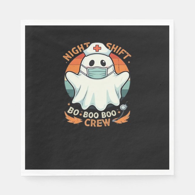 Serviette En Papier Éffrayante Halloween Infirmière drôle Costume Fant (Devant)
