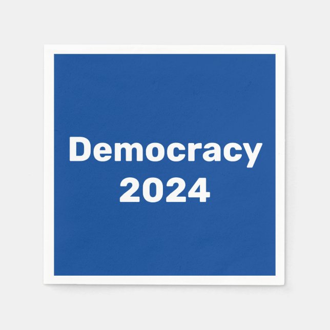 Serviette En Papier Élection présidentielle de 2024 pour la démocratie (Devant)