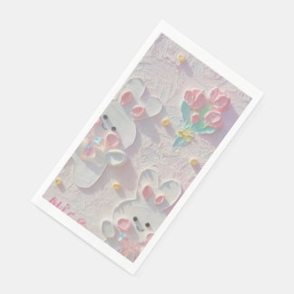 Serviette En Papier Élégance des serviettes d'hôtes : une touche d'hos