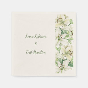 Serviette En Papier Élégance LILY Blossom