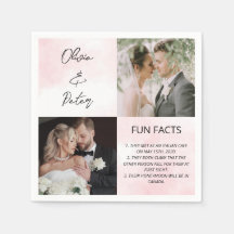 Élégant 2 Photo Simple Couple Fun Faits Mariage