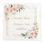 Elégant Blush rose rose mariage de verdure