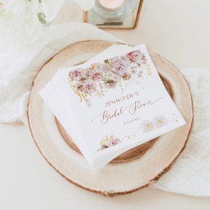 Serviette En Papier Élégant boho floral napperons douche