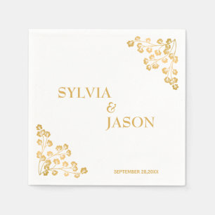 Serviette En Papier Élégant Boho Mariage Cocktail Papier