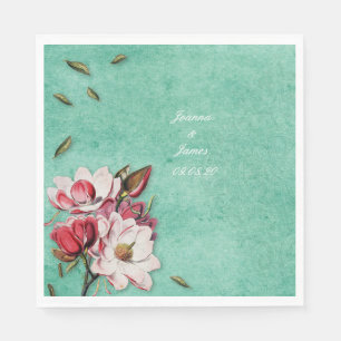 Serviette En Papier Élégant cocktail d'anniversaire vintage mariages s